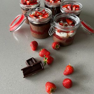 Aardbei chocolade